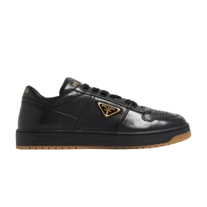 Baskets Prada Downtown en cuir 'Black Gold' Noir 2EE364 038 F0633