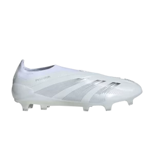 adidas Predator 24 Elite Laceless FG 'Pearlized Pack' Blanc nuage/Argent métallique/Blanc nuage IE1806