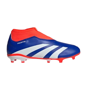 adidas Predator 24 League Laceless FG J 'Advancement Pack' Bleu Lucide/Blanc Nuage/Rouge Solaire IF6356
