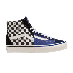Vans Premium Clash the Wall 'Checkerboard – Black Blue' Baskets Noir/Blanc/Bleu VN000CNKBKC