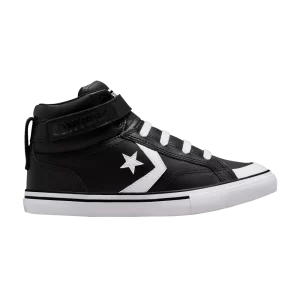 Converse Pro Blaze Strap Leather High GS 'Black White' Baskets Noir/Blanc/Blanc A01072C