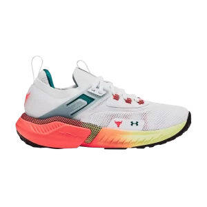 Under Armour Project Rock 5 GS 'White After Burn' Baskets Blanc/Côtier jusqu'à 3025437 100