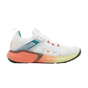 Under Armour Project Rock 5 'White After Burn' Baskets Blanc/Coastal Till/Burnt 3025435 104