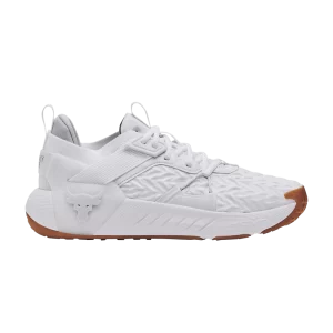 Under Armour Project Rock 6 'White Gum' Baskets Blanc/Halo Gris 3026534 100