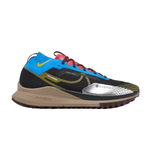 Nike React Pegasus Trail 4 GORE-TEX 'Black Vivid Sulphur' Noir/Bleu photo clair/Rouge piste/Gris vif DJ7926 003