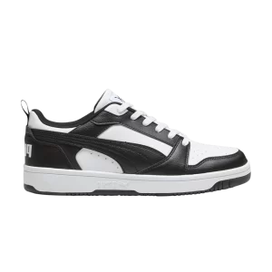 Puma Rebound V6 Low 'Noir Blanc' Baskets Blanc/Noir/Blanc 392328 01