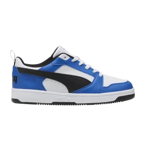 Puma Rebound V6 Low 'Team Royal Black' Baskets Blanc/Noir/Team Royal 392328 16