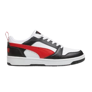 Baskets Puma Rebound V6 Low 'White Black Red' Blanc/Forever Rouge/Noir 392328 04