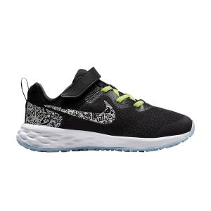 Nike Revolution 6 Next Nature JP PS 'Doodles' Noir/Léger citron twist/Cobalt Bliss/Blanc sommet DV3182 001