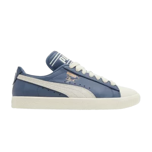 Baskets Puma Rhuigi x Clyde 'Inky Blue' couleur Primordial/Primordial/Bleu 393305 02