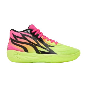 Puma Rick et Morty x MB.02 'Adventures' baskets Jaune Sécurité/Vert Électrique 377411 02