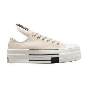 Converse Rick Owens x DRKSHDW DBL DRKSTAR Chuck 70 Low 'Natural Ivory' Baskets Ivoire naturel/Noir/Aigrette A04955C