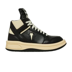 Converse Rick Owens x DRKSHDW TURBOWPN Mid 'Black Cloud Cream' Baskets Noir/Crème Nuage/Aigrette A03945C