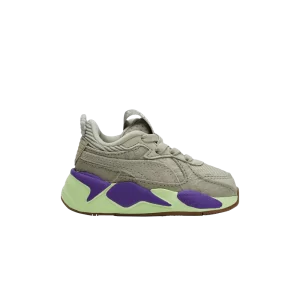 Puma Ron Funches x RS-X Baskets 'Be Seen' pour tout-petits Cailloux gris/Cailloux gris/Pomme pétillante 389475 01