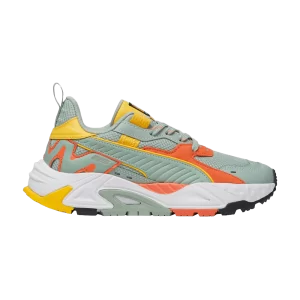 Puma RS-TRCK Big Kid 'Brand Love' Baskets Vert Brume/Chaleur Chaude/Jaune Hiss 395164 01