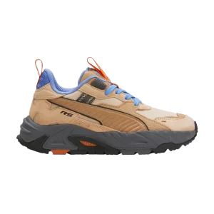 Puma RS-Trck Big Kid 'Explore' Baskets Sable clair/Œil de tigre/Bleu mica 391748 01