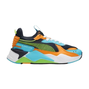 Baskets Puma RS-X Jr 'Arcade' Nuit Parisienne/Bleu Héroïque/Alerte Jaune 391648 01