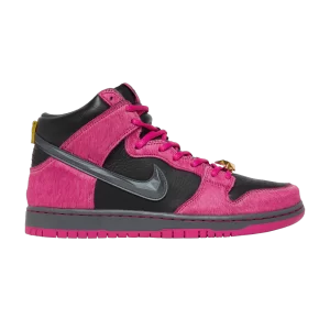Nike Run The Jewels x Dunk High SB '4/20' Rose actif/Noir/Or métallique DX4356 600