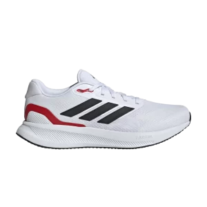 adidas Runfalcon 5 Wide 'White Black Scarlet' Nuage blanc/Couleur noire/Meilleur écarlate IE0551