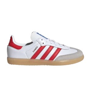 adidas Samba OG C 'White Collegiate Red Gum' Nuage Blanc/Couleur Rouge/Bubblegum JI4465