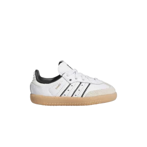 adidas Samba OG EL I 'Double White Black Gum' Baskets Nuage blanc/Couleur blanche/Couleur noir IH5643