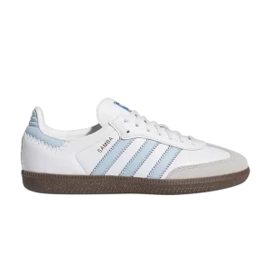 adidas Samba OG J 'White Clear Sky' Chaussures Blanc/Ciel Clair/Bleu JI2009
