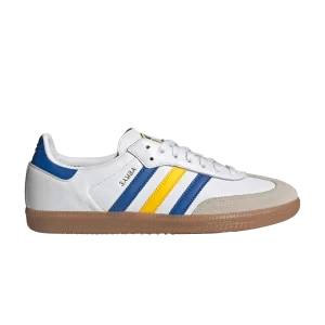 adidas Samba Team 'Leeds United FC' Baskets Chaussures blanc/bleu/bubblegum 4 IG0654