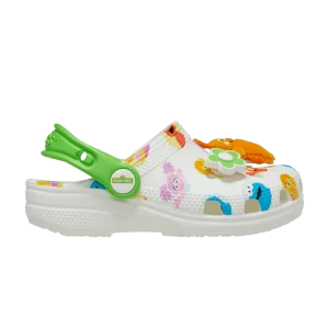 Crocs Sesame Street x Classic Clog Baskets 'Be Seen' pour tout-petits Blanc/Multicolore 210071 100
