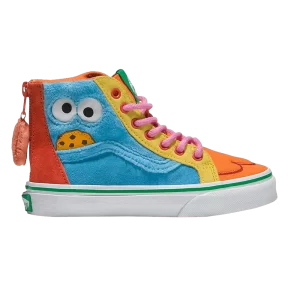 Vans Sesame Street x Sk8-Hi Zip Baskets 'Cookie Monster' pour Enfants Multicolore VN000C4NBMC