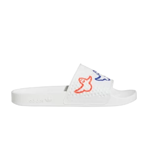 Baskets adidas Shmoofoil Slide 'Playful Graphics' Blanc Nuage/Rouge vif/Mint Pulse HQ2034