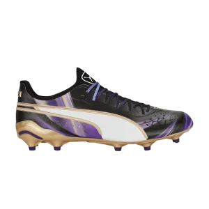 Puma Silni x King Ultimate FG AG 'Elements Pack' Baskets Noir/Or/Team Violet 107317 01