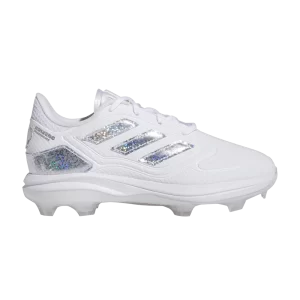 Baskets adidas Sis Bates x Adizero PureHustle 3 J 'Remember to Have Fun' Blanc nuage/Argent métallique/Jaune soleil équipe ID7974