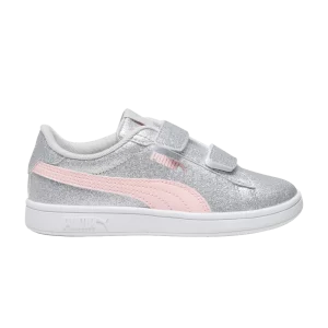 Puma Smash 3.0 Little Kid 'Glitz Glam – Glacial Grey Frosty Pink 'Baskets Glacial gris/Frost rose 394686 02