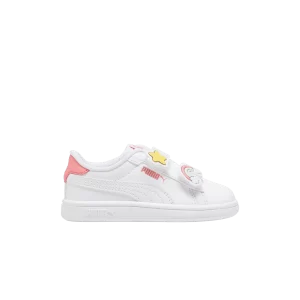 Baskets Puma Smash 3.0 V Infant 'Badges – Blanc Passionfruit 'Blanc/Passion Fruit 397287 01