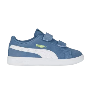 Puma Smash V2 Suede Little Kid 'Deep Dive' Baskets Deep Dive/Blanc/Violet Pad 365177 33