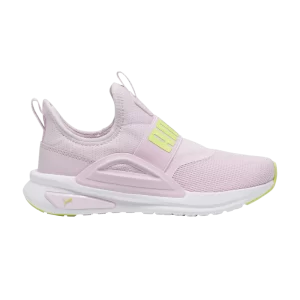 Puma Softride Enzo Evo Slip-On Little Kid 'Grape Mist' Baskets Grape Mist/Electric Lime/Blanc 378397 07