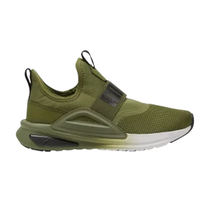 Puma Softride Enzo Evo Slip-On Little Kid 'Olive Green' Baskets Vert olive/Noir/Blanc 378397 08