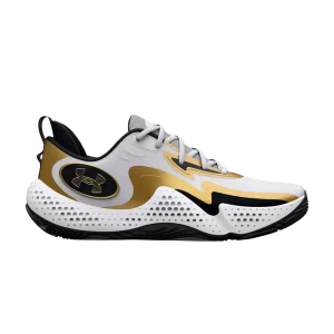 Under Armour Spawn 5 'White Black Gold' Baskets Blanc/Noir/Or 3026285 101