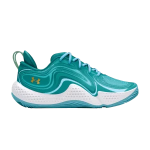 Under Armour Spawn 6 'Circuit Teal White' Baskets Teal contour/Bleu ciel/Blanc 3027769 300
