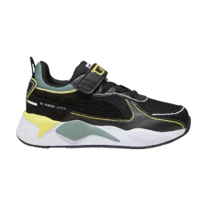 Puma SpongeBob SquarePants x RS-X Little Kid 'SpongeBob's Glasses' Baskets Noir/Citron Meringue 393891 01