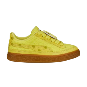 Puma SpongeBob SquarePants x Suede Little Kid 'SpongeBob' Baskets Jaune Lucent/Citronnelle 392114 01