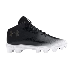 Under Armour Spotlight Franchise 4 RM Wide GS 'Black Metallic Gun Metal' Baskets Noir/Blanc/Pistol Metal 3027317 001