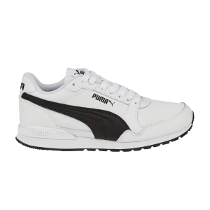 Baskets Puma ST Runner v3 Leather Big Kid 'Blanc Noir 'Blanc/Noir 384904 07