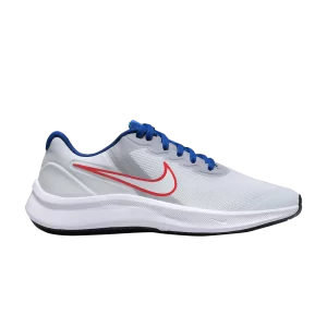 Nike Star Runner 3 GS 'Platinum Crimson Royal' Platine pur/Cramoisi clair/Bleu royal profond/Blanc DA2776 013