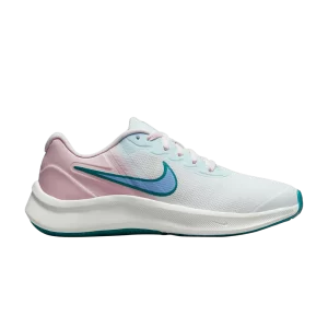 Nike Star Runner 3 GS 'Blanc Rose Mineral Teal' Blanc/Rose Perle/Sarcelle Minérale/Bliss Cobalt DA2776 102