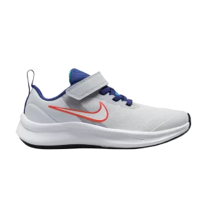 Nike Star Runner 3 PS 'Platinum Crimson Royal' Platine pur/Cramoisi clair/Bleu royal profond/Blanc DA2777 013