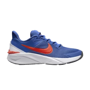 Nike Star Runner 4 GS 'Astronomy Blue Total Orange' Bleu Astronomique/Blanc/Orange Total/Orange Équipe DX7615 402
