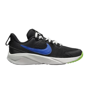 Nike Star Runner 4 PS 'Black Racer Blue' Noir/Blanc sommet/Vert grève/Bleu DX7614 004