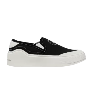 Baskets adidas Stella McCartney x Wmns Court Slip-On 'Core Black' Noir/Blanc/Noir HP2772