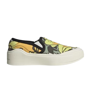 Baskets adidas Stella McCartney x Wmns Court Slip-On 'Floral' Tente vert/jaune/blanc couleur IG7077